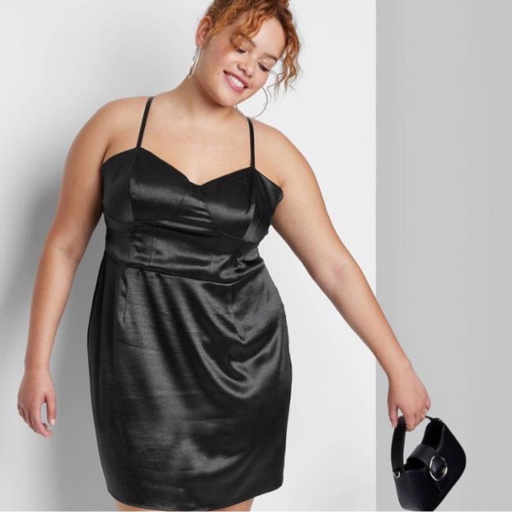 Target Black Satin Dress